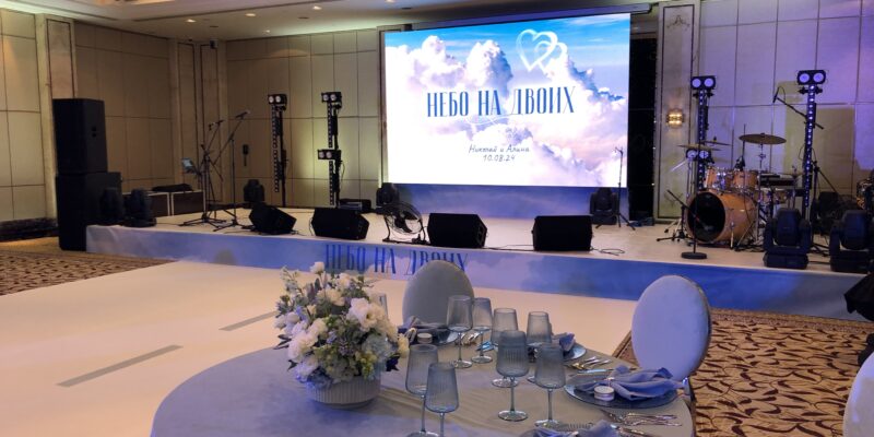 Аренда звука и света для тематической свадьбы